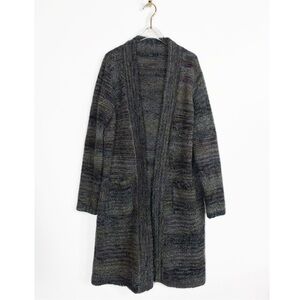 Prana Sabrina Long Open-Front Wool Blend Cardigan